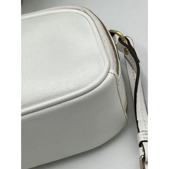 Dooney & Bourke Authenticated Sawyer White Saffiano Leather Crossbody Bag - Picture 6 of 14